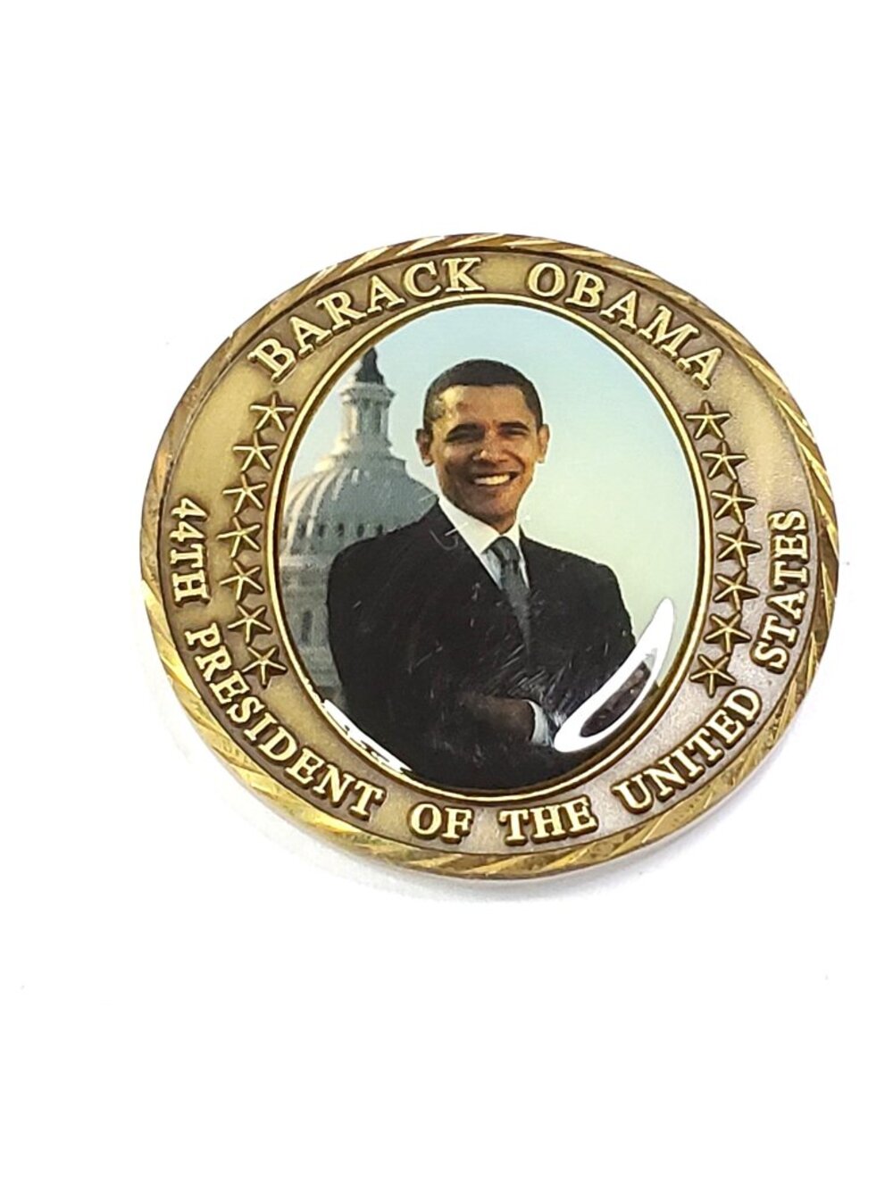 President Barack Obama 44th Commemorative Coin With Inauguration Details 2009